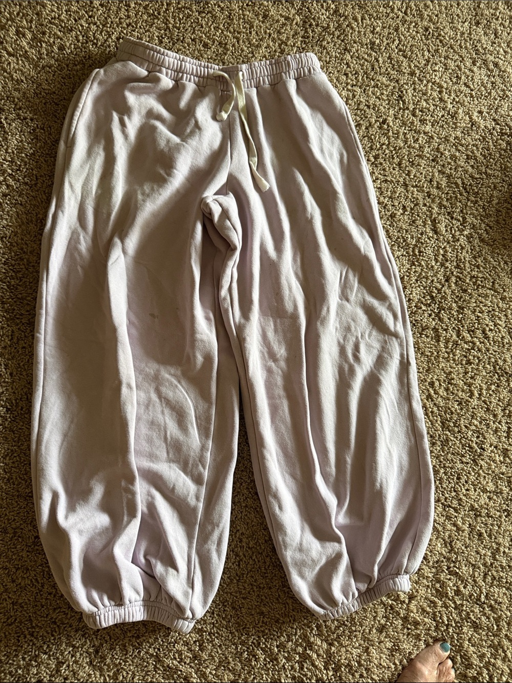 Urban Outfitters Pale lavender Drawstring Joggers. Oversized
